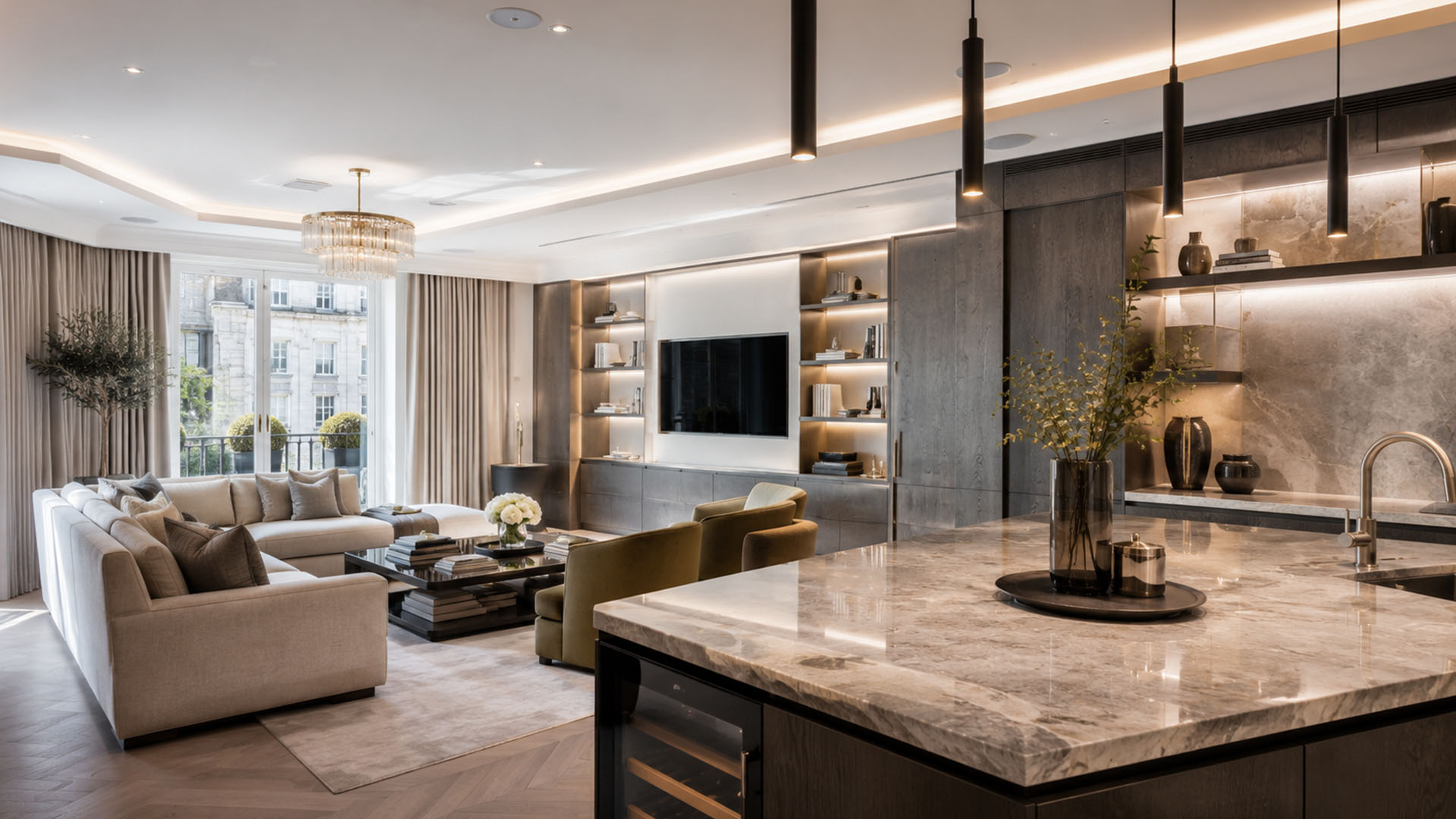 BYF - Luxury Apartment Renovation in London - Interior Fit-Out and Final Detailing