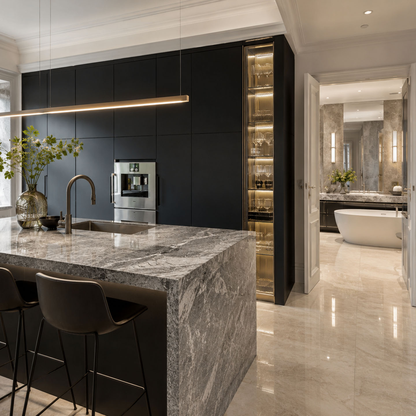 BYF - Luxury Apartment Renovation in London - Luxury Kitchen and Bathroom Renovation